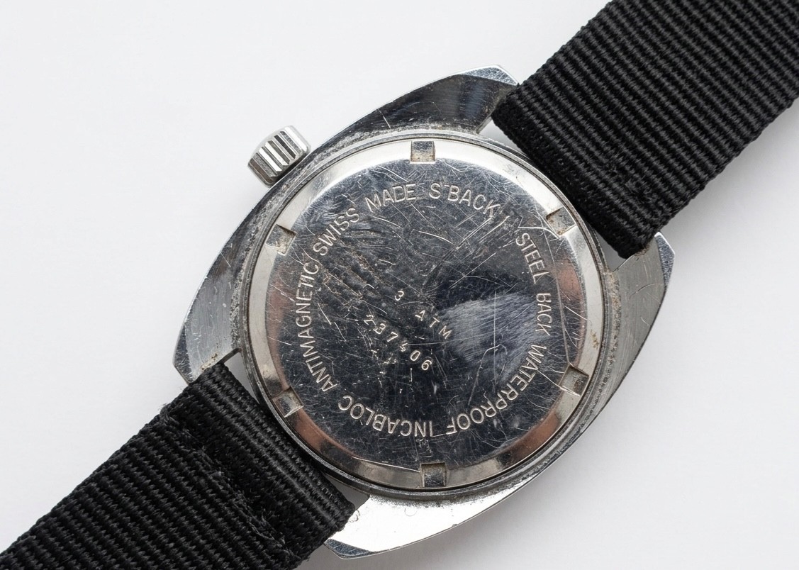 Rare Vintage Sandoz Diver Men’s Watch – Black Dial – Box – 17J Manual Wind Swiss