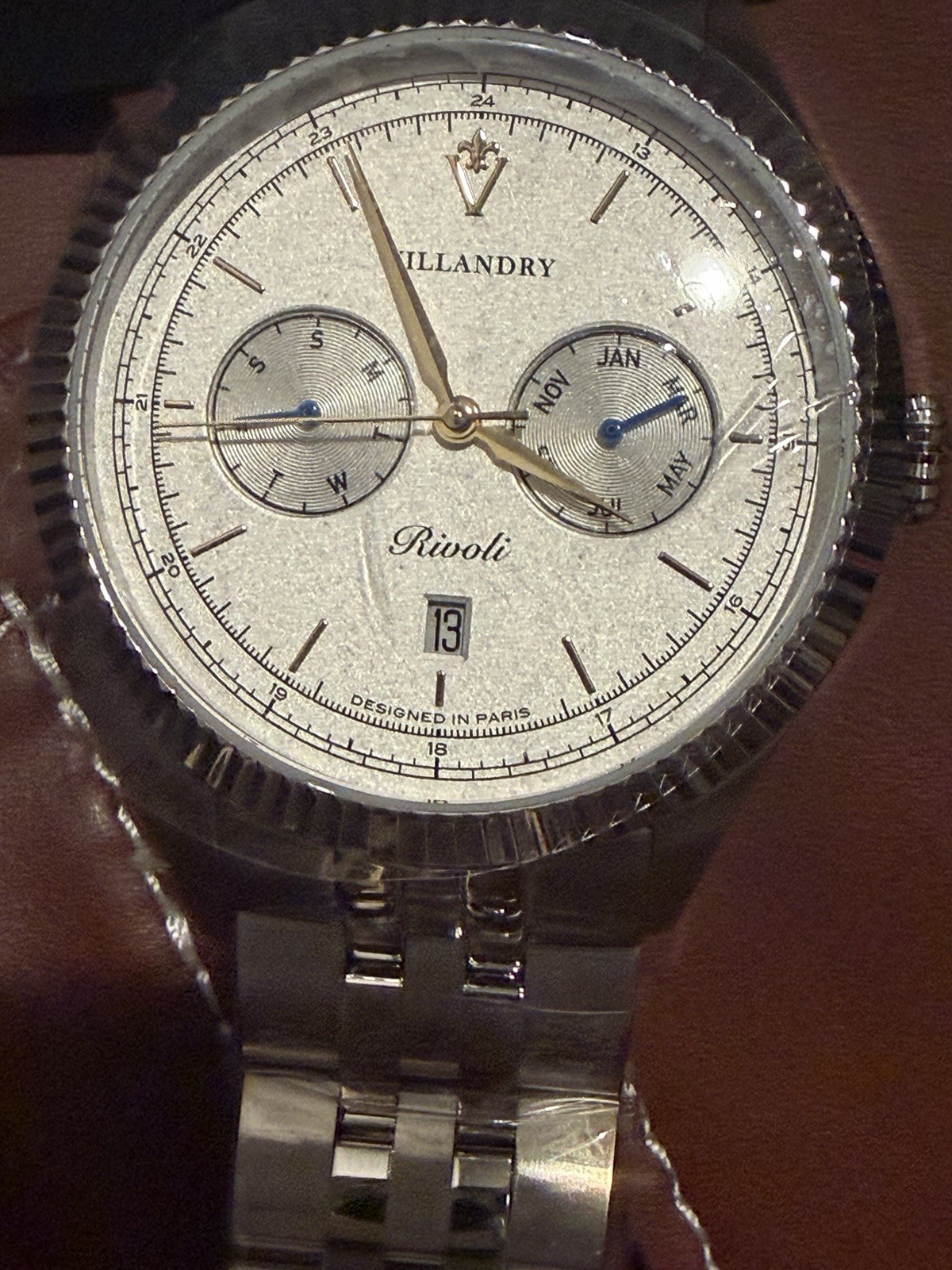Villandry Rivoli Quartz Silver Dial