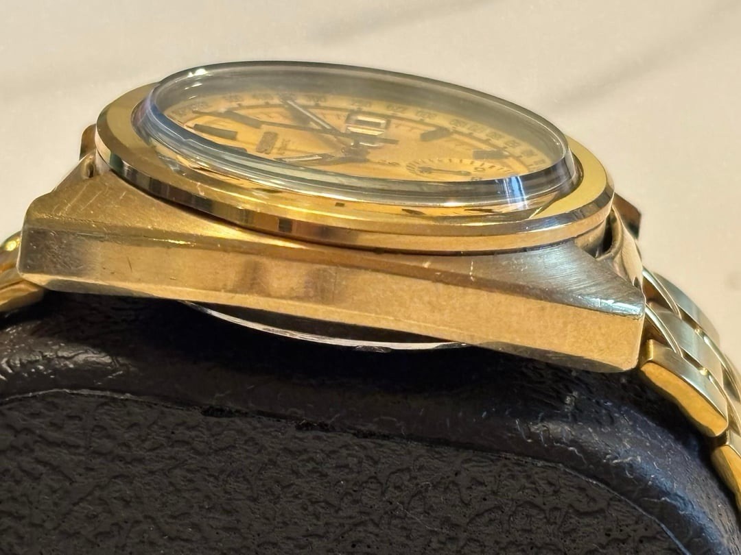 Seiko 6139-6015 Chronograph Automatic Watch Gold Tone Bruce Lee Edition