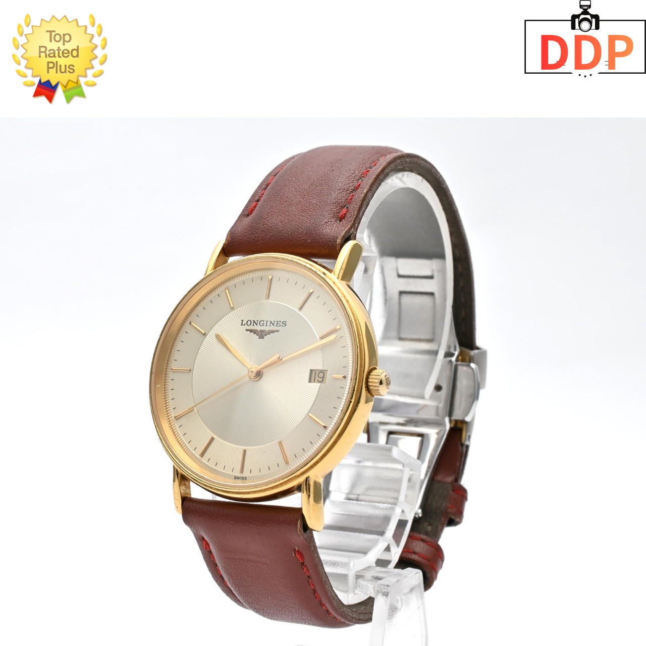 [Exc+5] Vintage LONGINES L4.720.2 Classique Gold Dial Quartz Men’s Watch JAPAN
