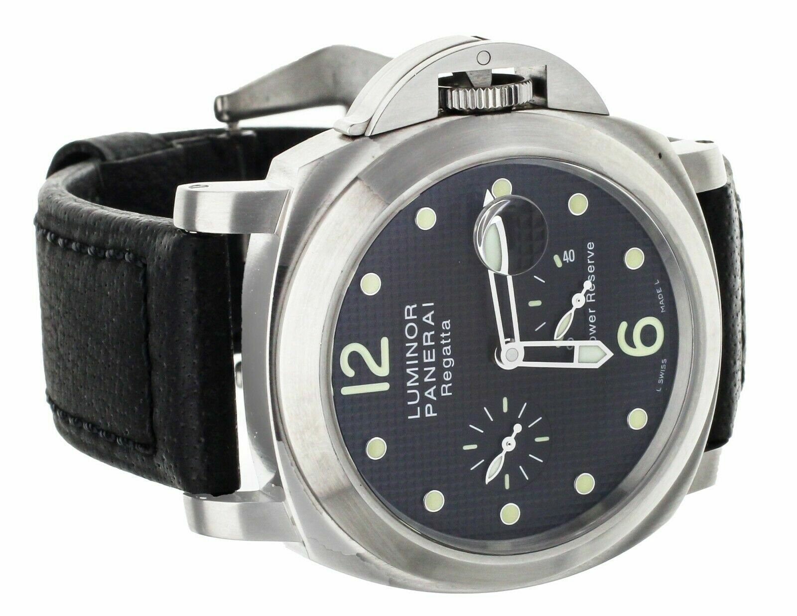PANERAI LUMINOR REGATTA CLASSIC YACHT CHALLENGE HOBNAIL BLACK DIAL 44MM PAM222
