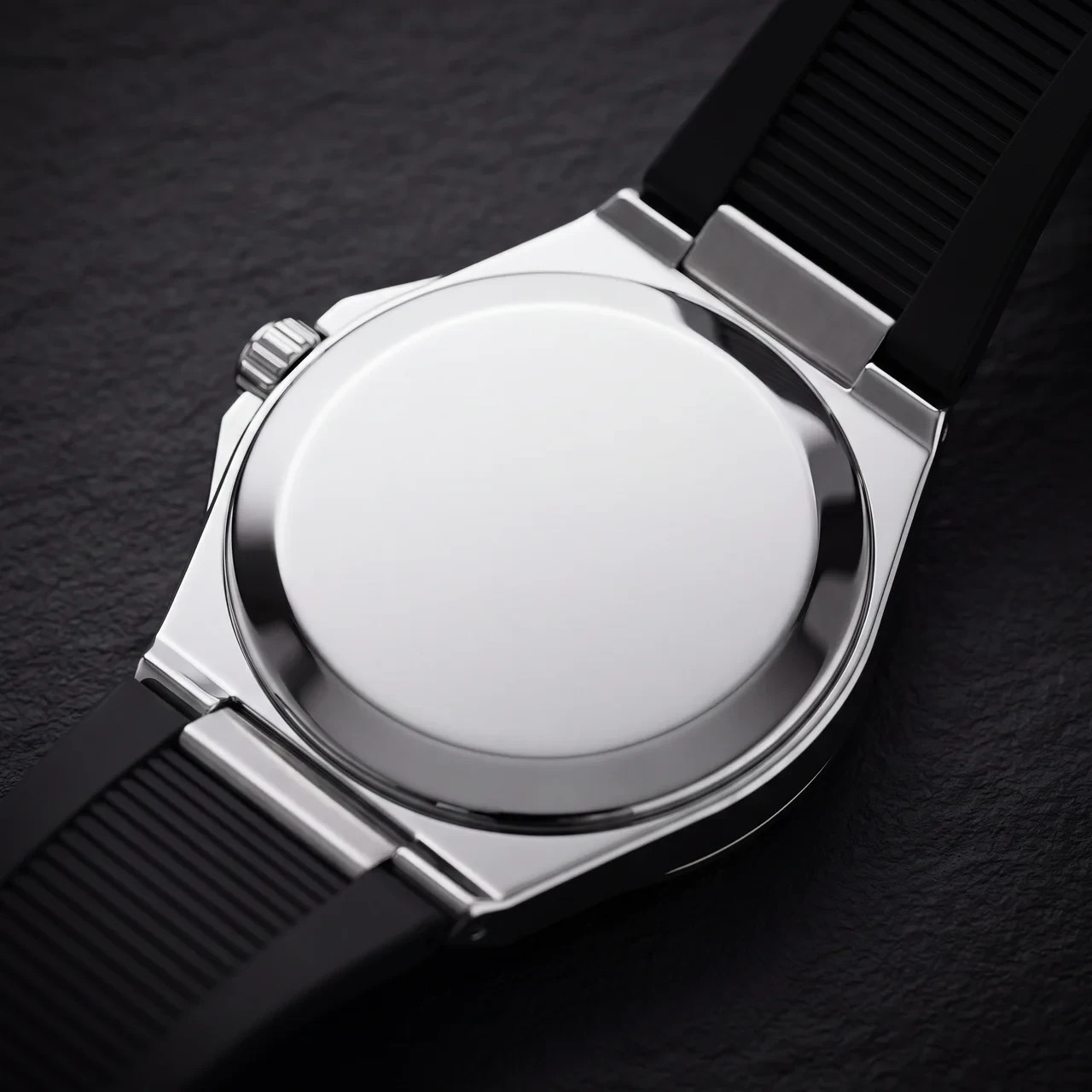 COSO Valtor Automatic Silver Dial Steel Black Rubber Strap