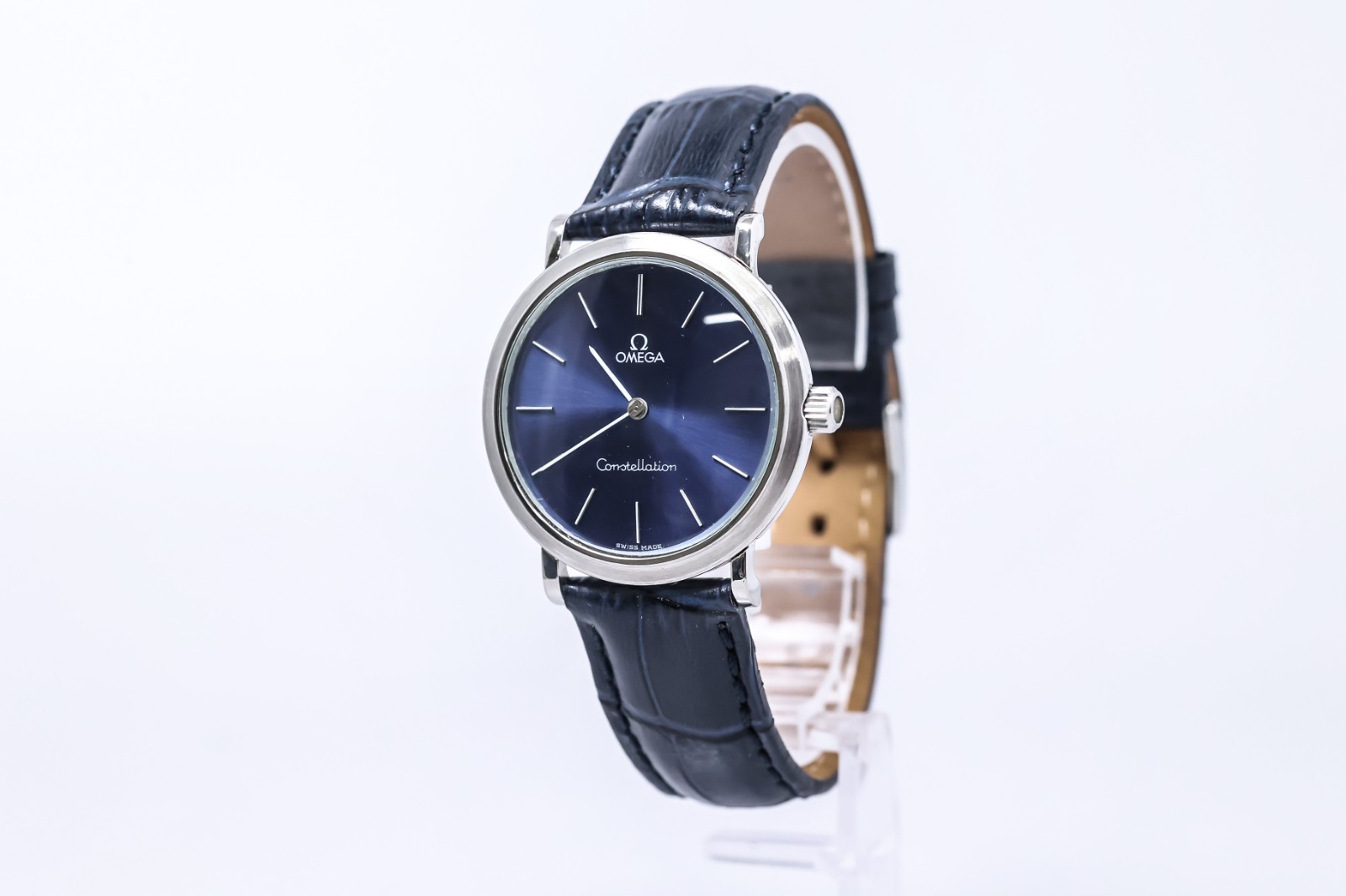 *RARE* Vintage 1975 OMEGA Constellation Cal.1330 Quartz Push Navy Dial 35mm Mens