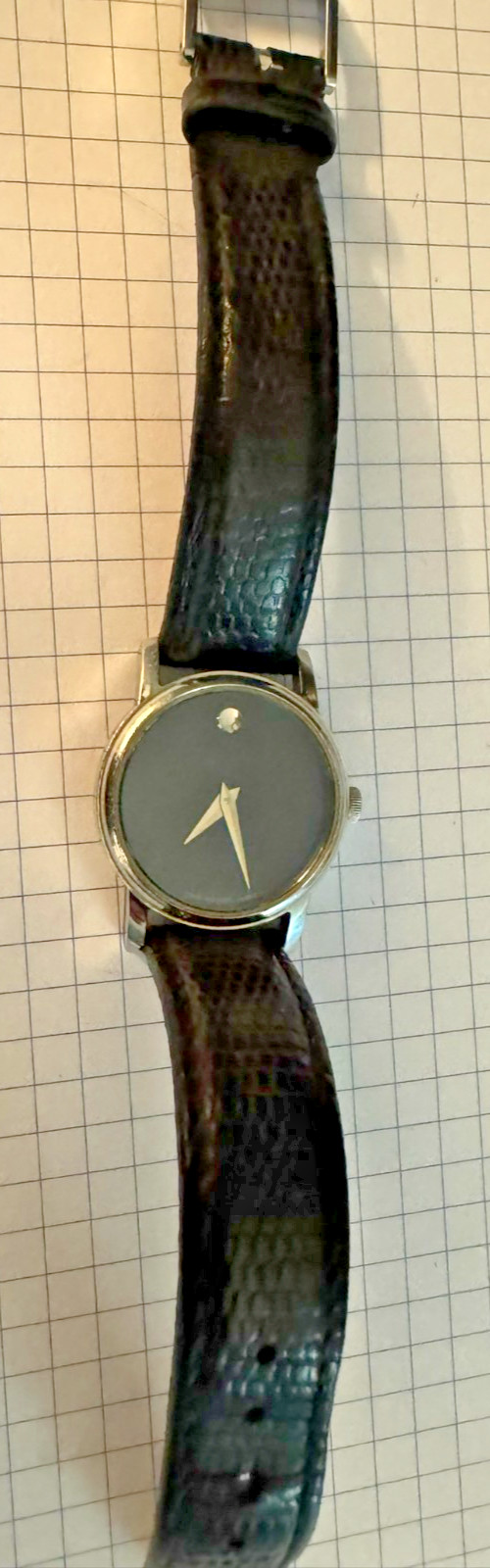Movado Museum Watch Women 27mm MO.01.3.14.6001 New Battery