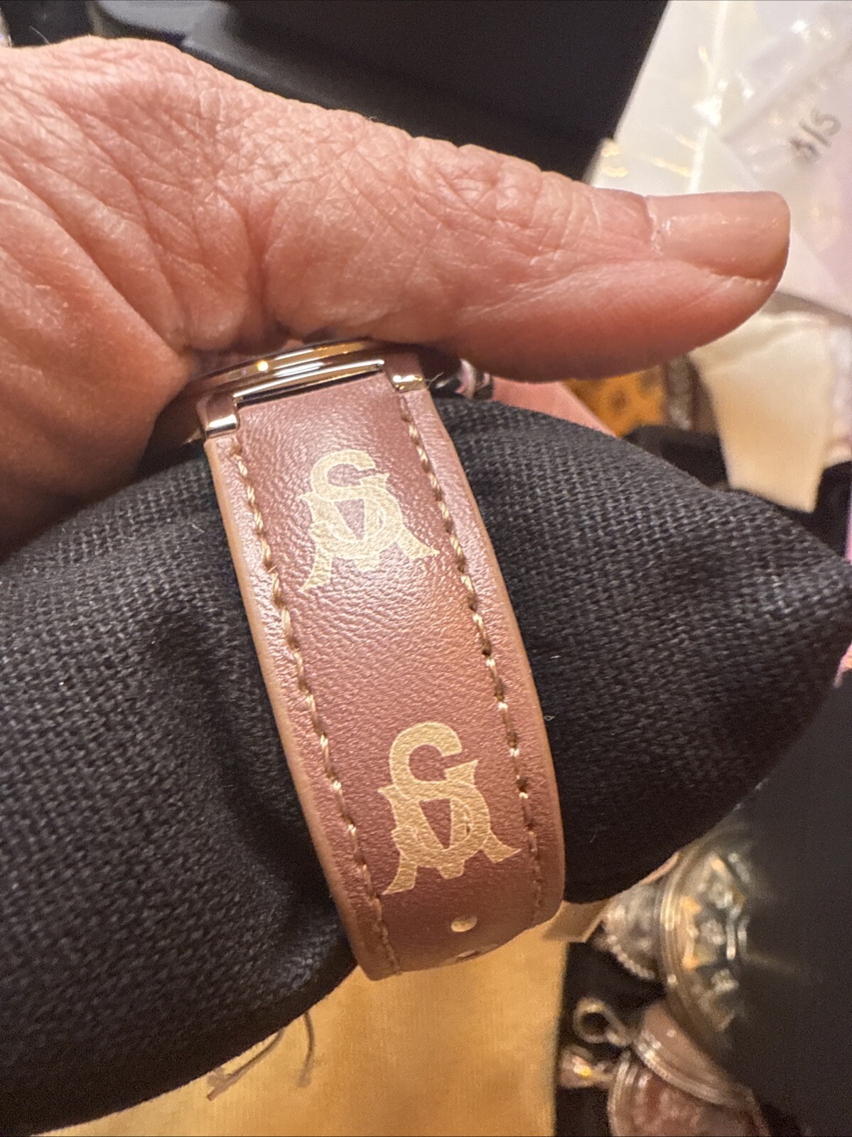Steve Madden Women’s Dual Colored Dark Brown and Light Brown watch
