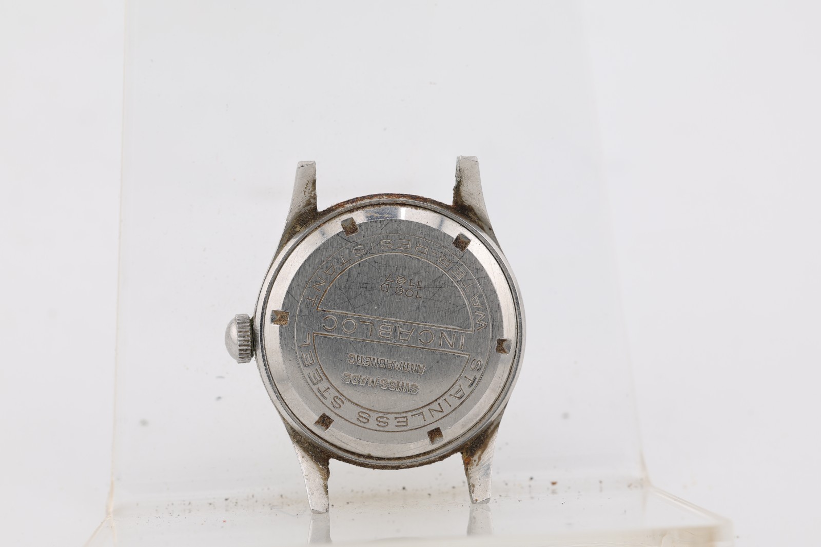 CORDOVA MILITARY SWISS 17j 106D, AS 1187 WATCH, 29mm 14mm LUG, FOR REPAIR (LW)