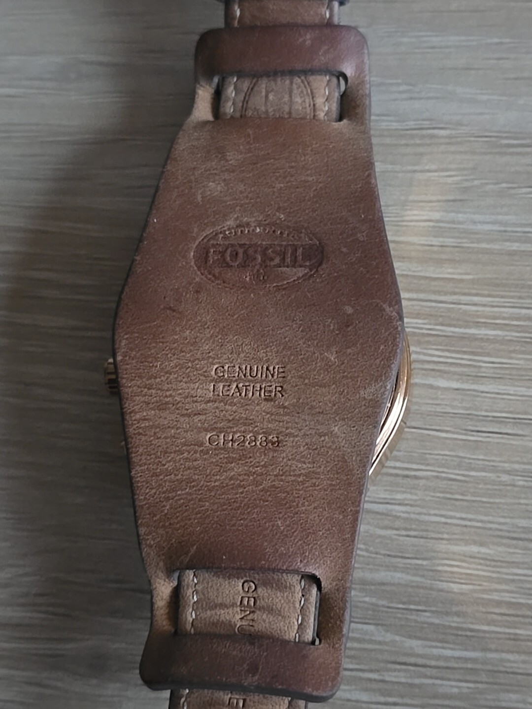 Fossil Flight Watch Watch CH2883 Stainless Steel Brown Leather Steap Quartz