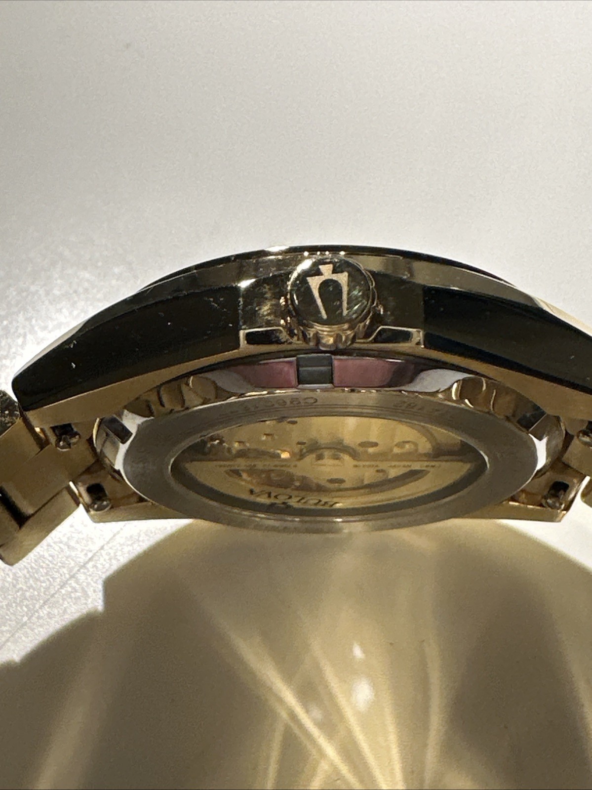 Bulova Men’s Classic Surveyor Automatic Gold Stainless Steel Watch 39 MM 97A182