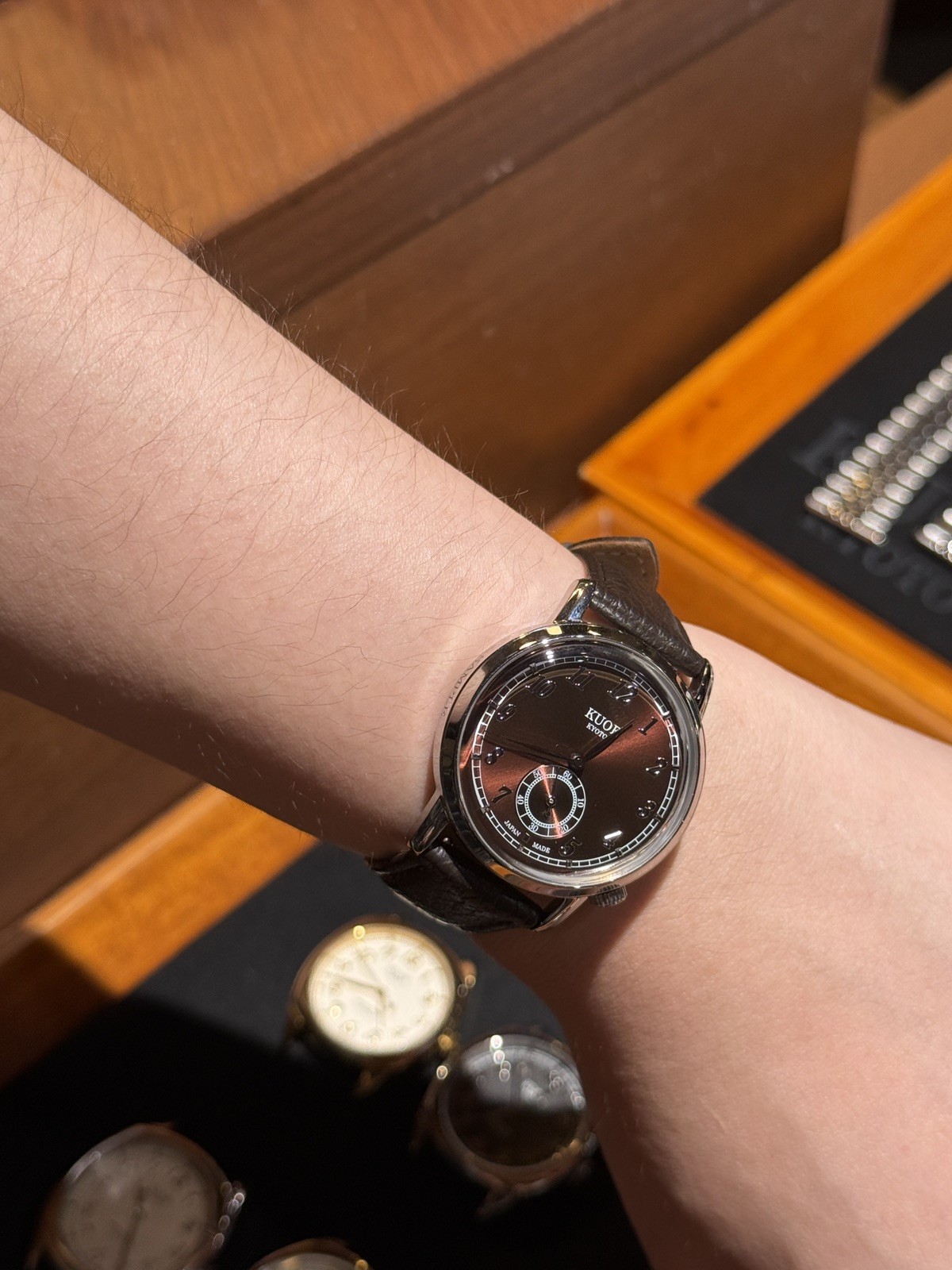 Kuoe Kyoto Old Smith 90-007 Kyoto Boutique Exclusive Bronze/Brown Dial