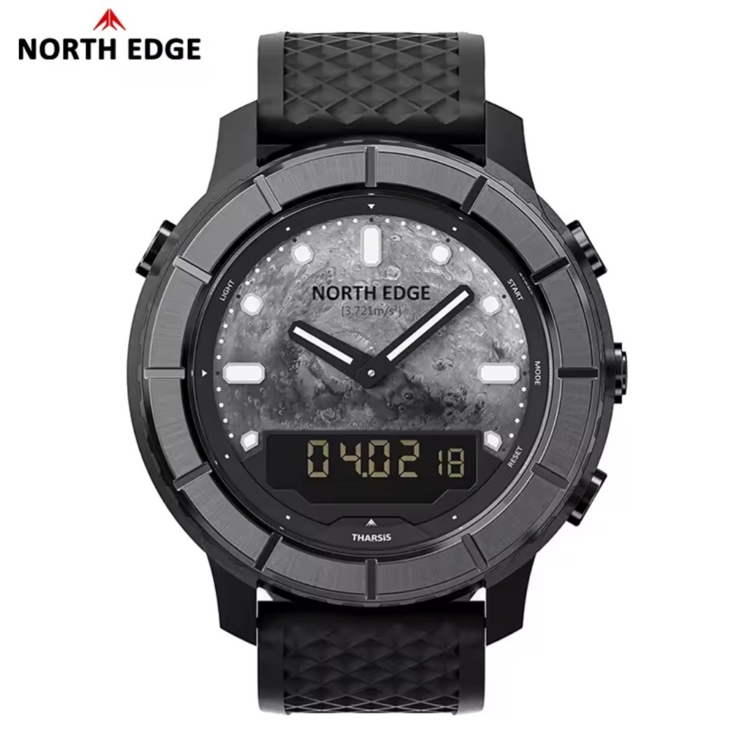 NORTH EDGE Men’s Sports Digital Watch Waterproof 50M Altimeter Barometer Compass