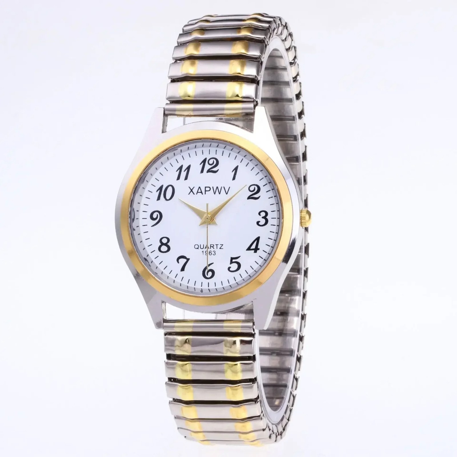 Fashion Women Men Watch Flexible Elastic Band Wrist Watch Steel Strap