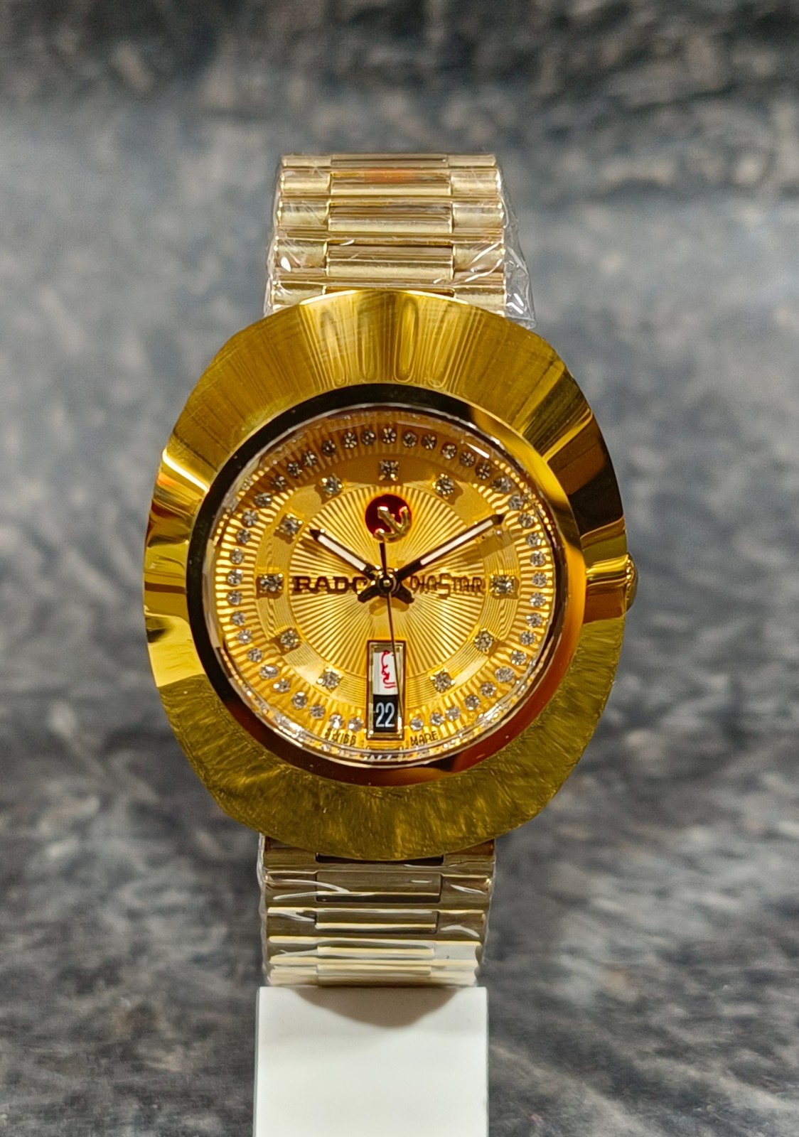 Rado DiaStar 36 mm Vintage Mechanical Automatic Gold Dial Wristwatch