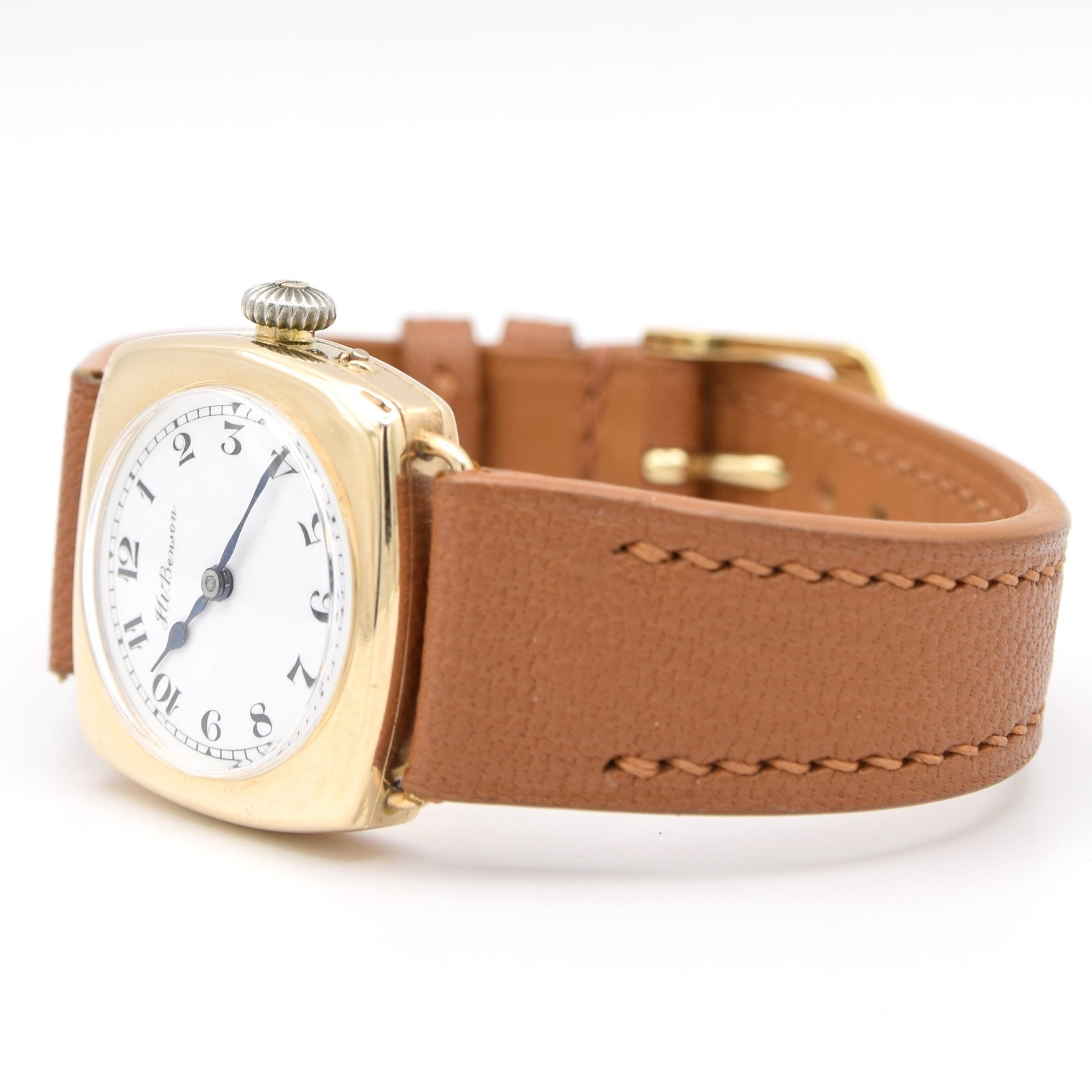 1925 JW Benson Rare All English made Watch with Enamel Dial and Arabic Numerals