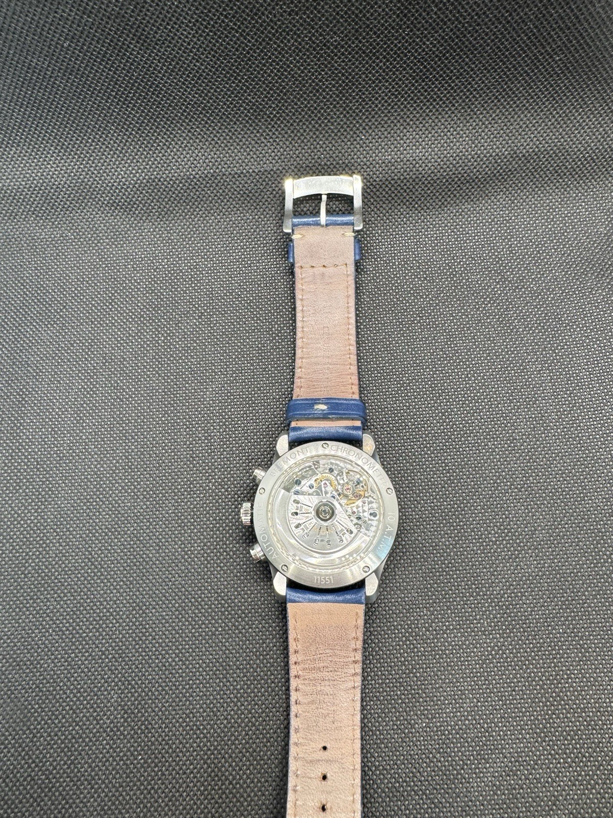 Bremont ALT1-P2 Auto Chronograph Date 43mm Blue Dial Leather Strap Box