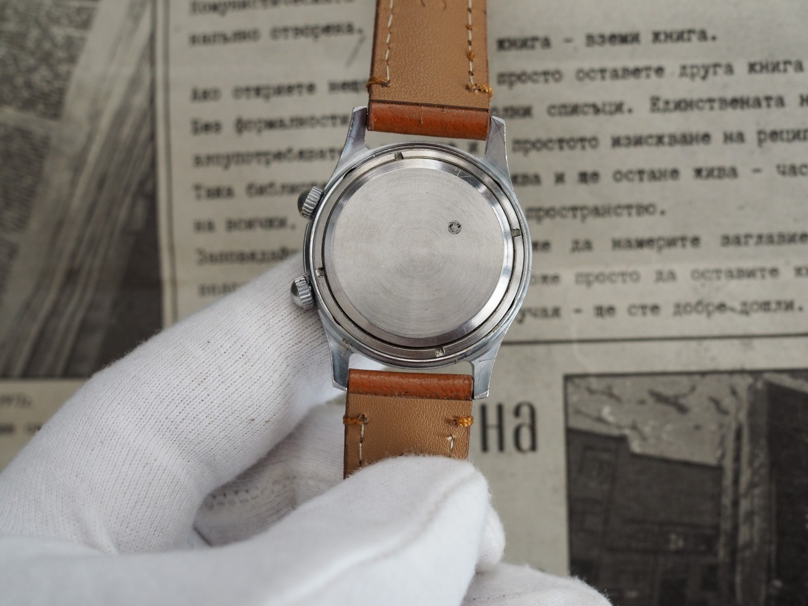 SIGNAL 1MChZ, vintage mechanical wind up alarm wrist watch