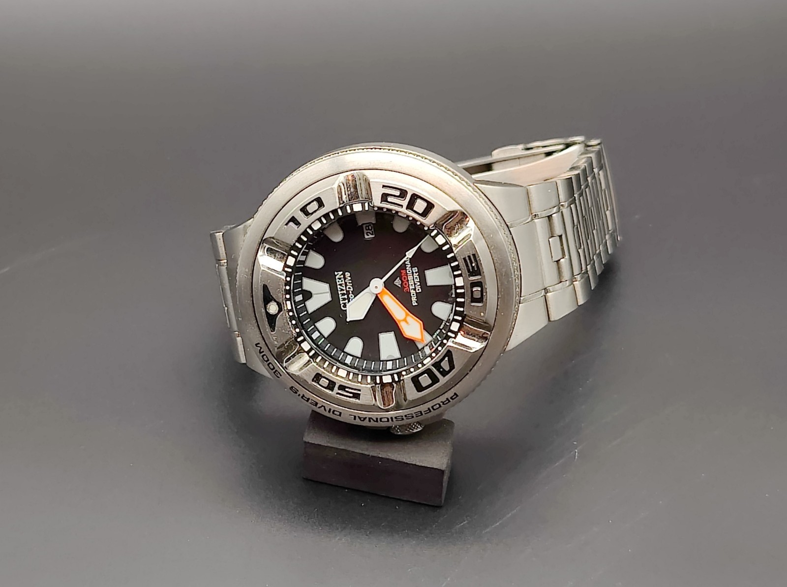 Citizen Promaster BJ8050-59E 300M Eco-Drive EcoZilla Diver Factory Bracelet Rare