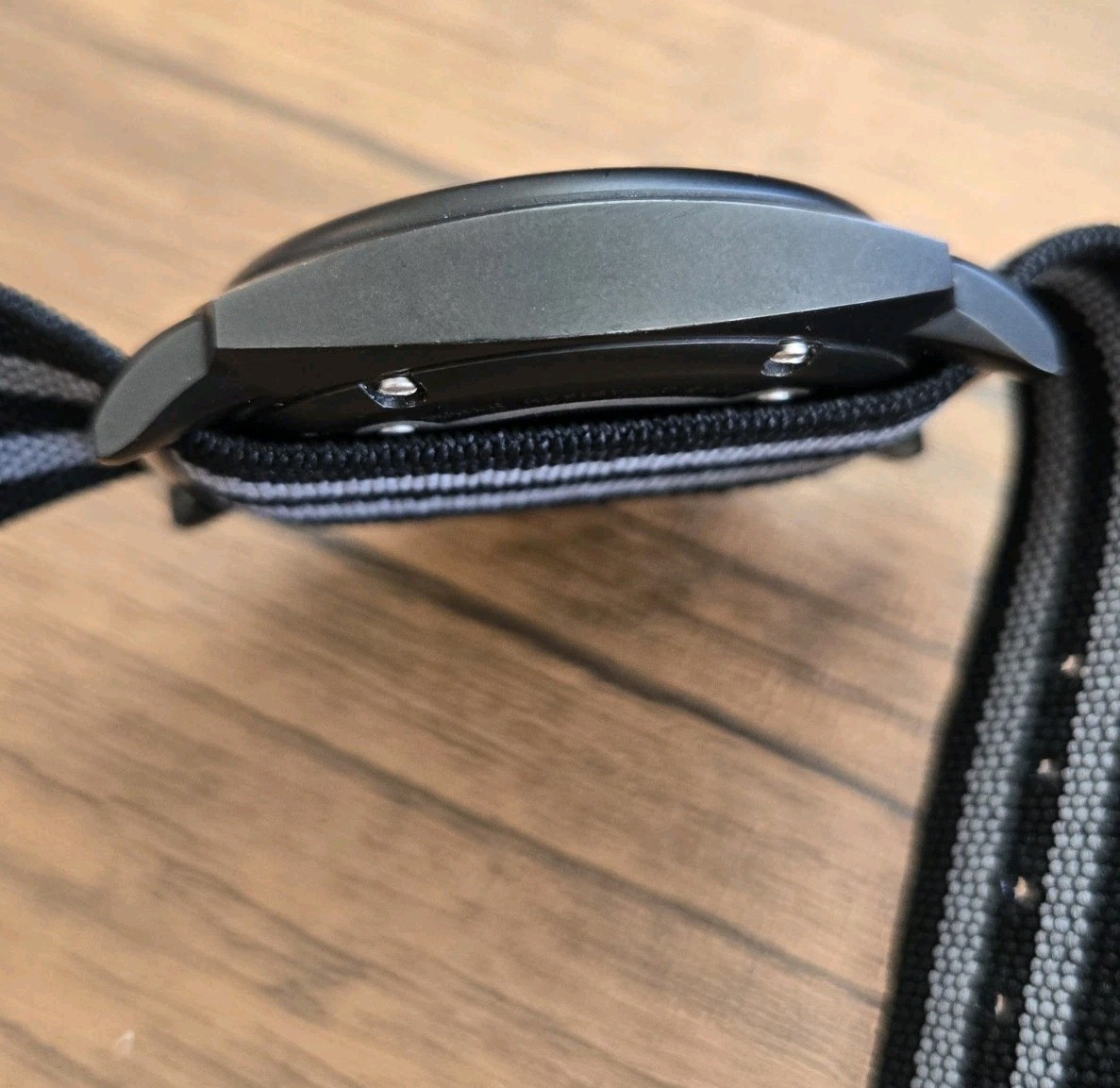 Shinola The Brakeman Black PVD 46mm Quartz Black Dial w One Piece Strap + Rubber