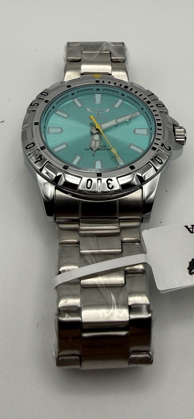 New Invicta Specialty 70051 Men 42mm Silver Stainless Light Blue Dial Watch Box