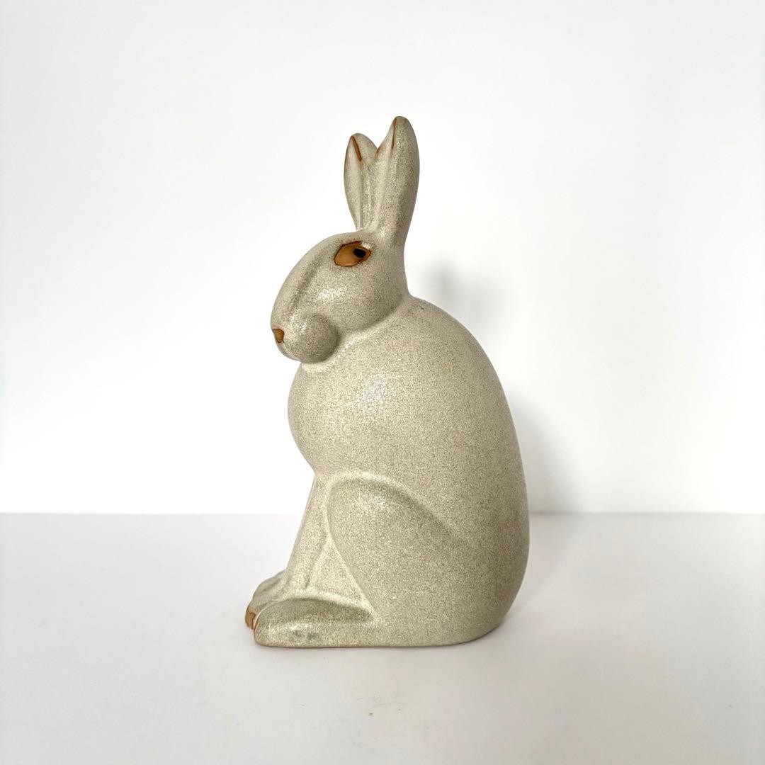 Lisa Larson Hare Figurine Jie Gantofta Sweden Ceramic Art Pottery Sculpture
