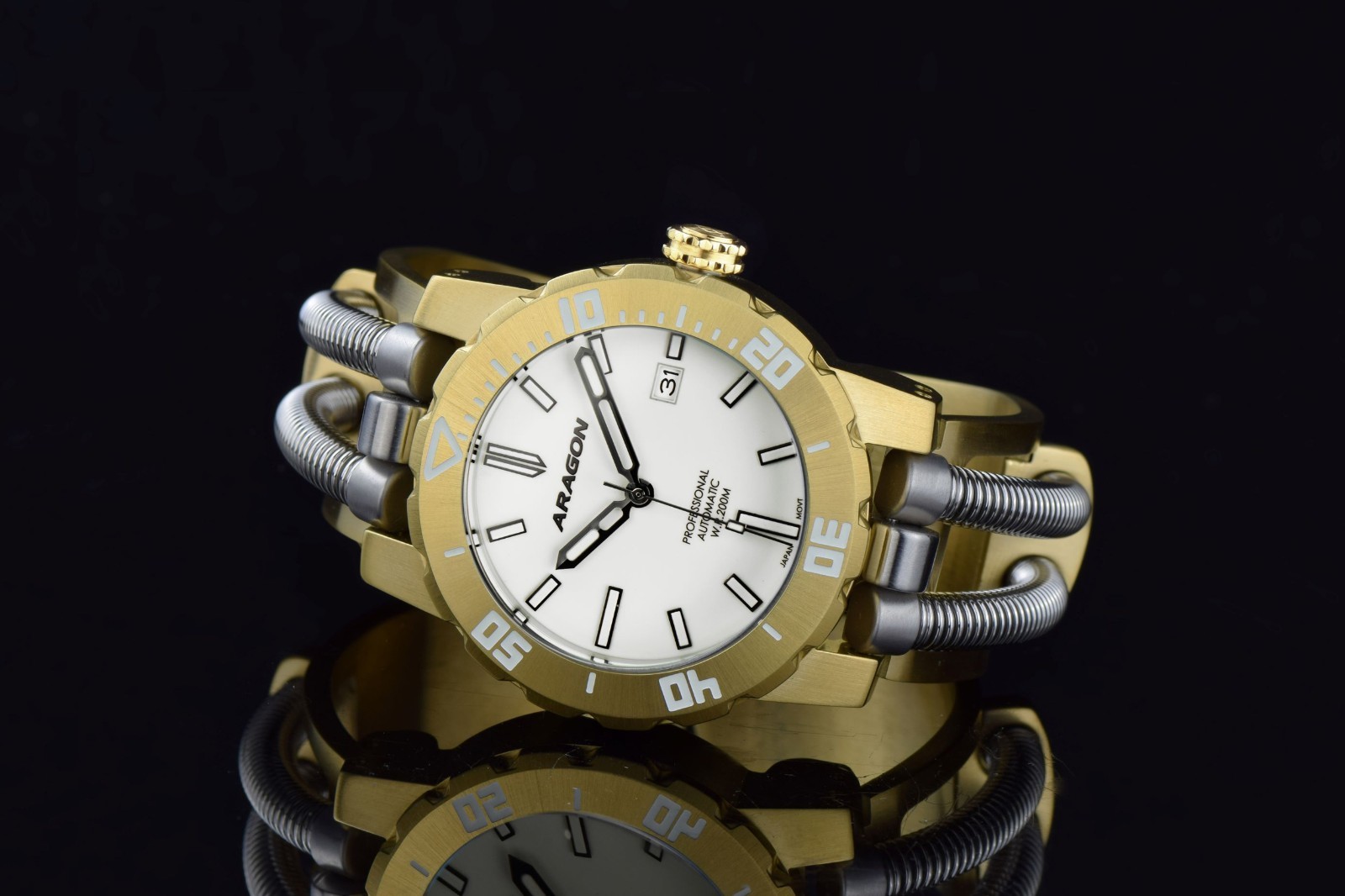Aragon A473WHT Hydraumatic G9 NH35 50mm