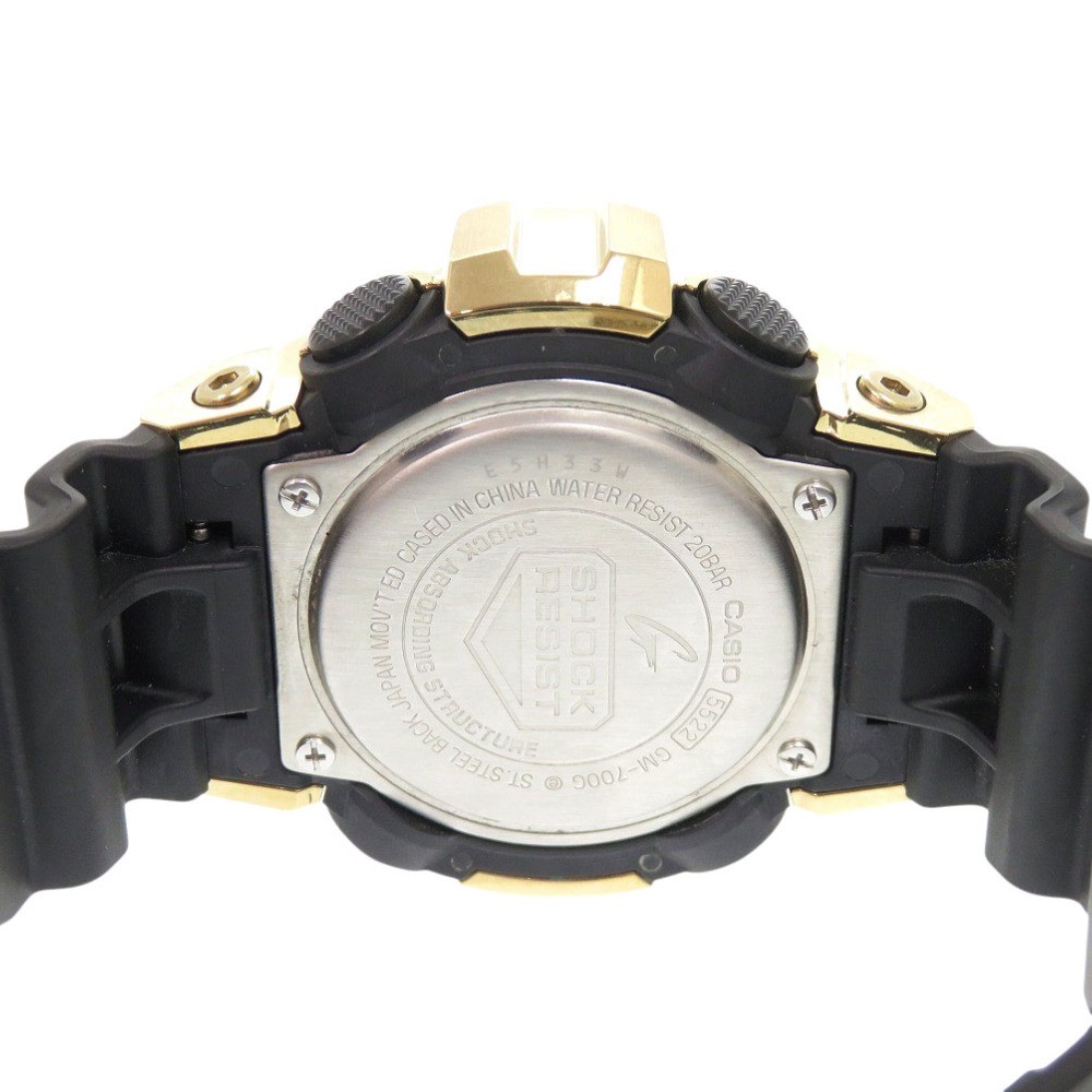 Casio G SHOCK GM 700G 9AJF SS Resin Black Gold Quartz Analog Digital Watch Black