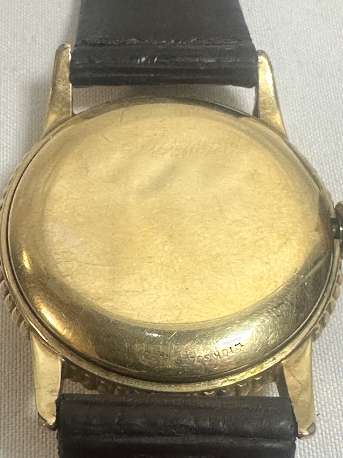 Vintage 1940s Lord Elgin 10k Gold Filled Watch Silver Waffle Face Running