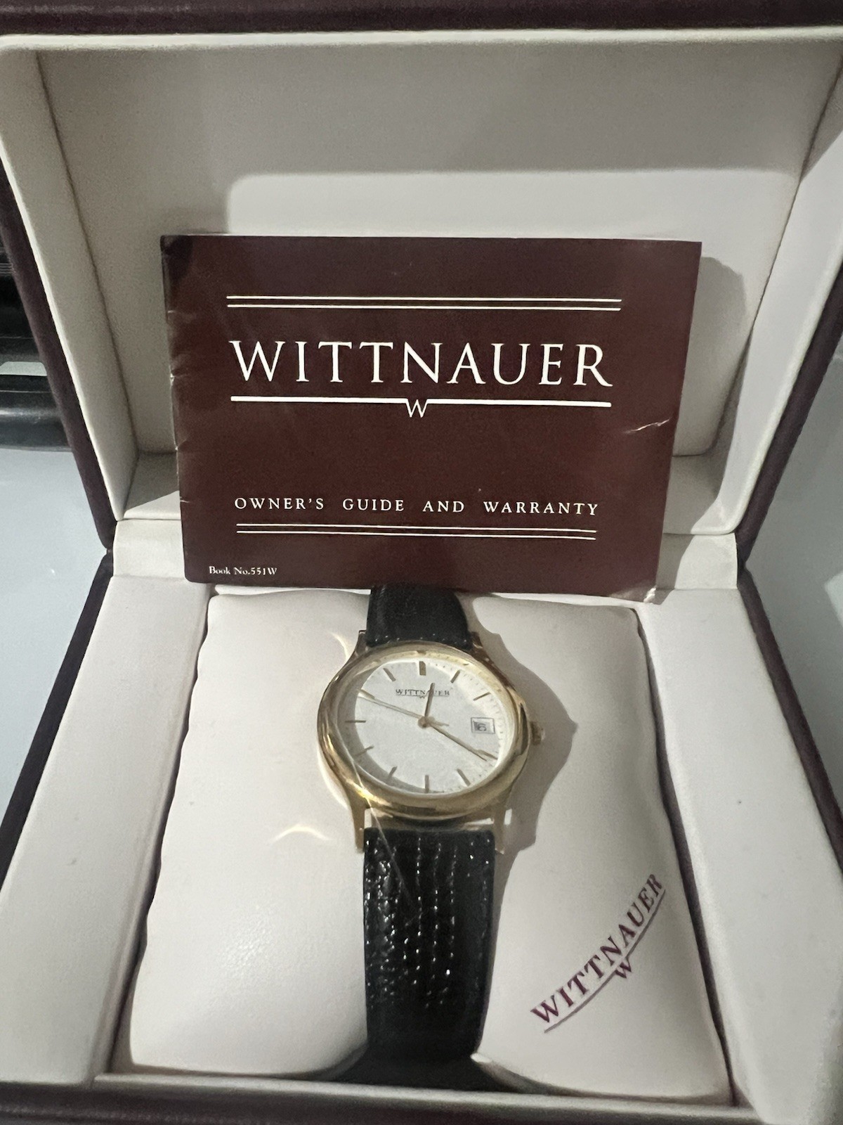 Wittnauer Swiss, gold and steel Swiss, special engraving 10 years at IBM