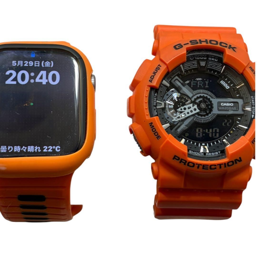 CASIO G-SHOCK GA-110MR Orange, working condition.