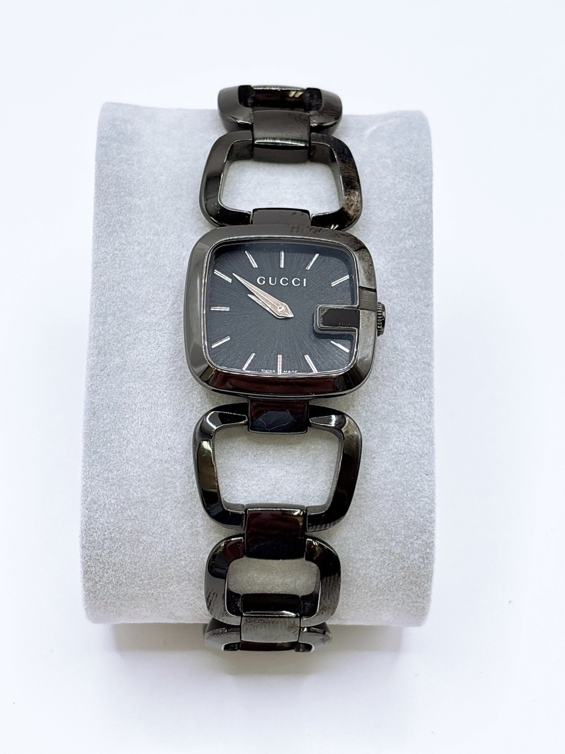GUCCI 125.5 G Collection Women’s Quartz Watch Black Dial Stainless Steel