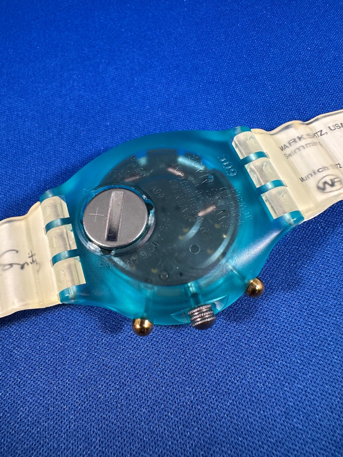 *1996 Atlanta Olympics Swatch Watch – AquaChrono Special – SBZ103 *NEW*