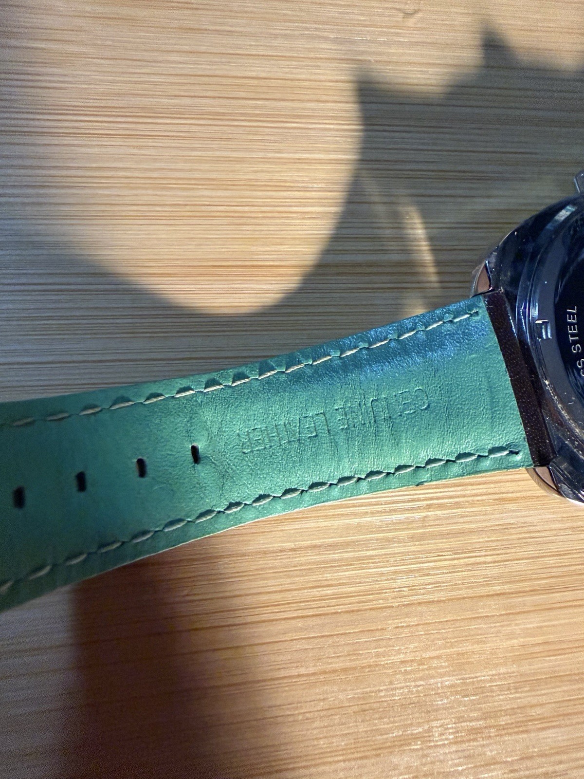 Ted Baker Men’s Watch with Dark Brown and Teal Leather Straps (NO BATTERY)