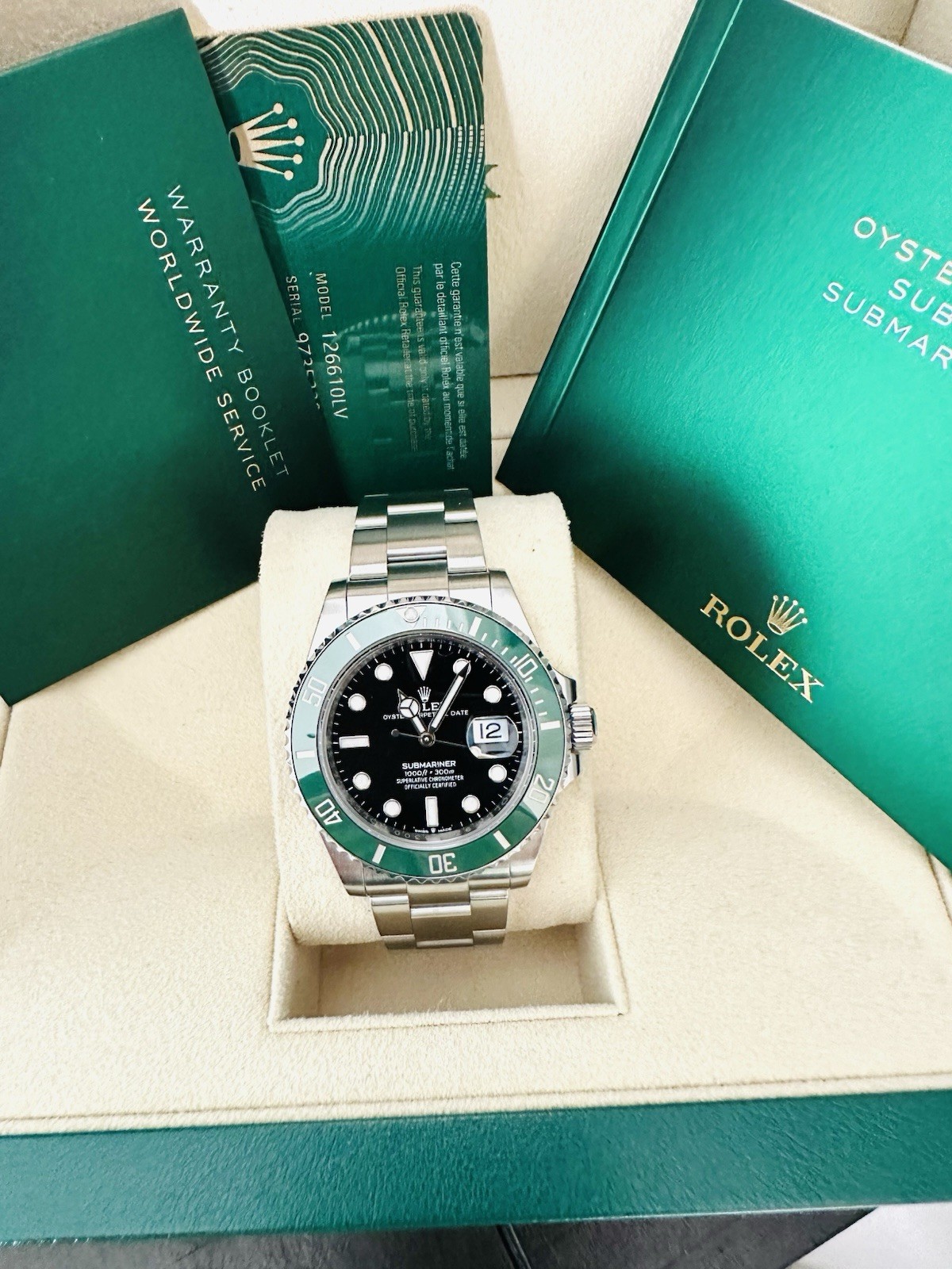 Men’s Rolex Submariner Date 126610LV “Starbucks” Box & Papers ~ Factory Warranty