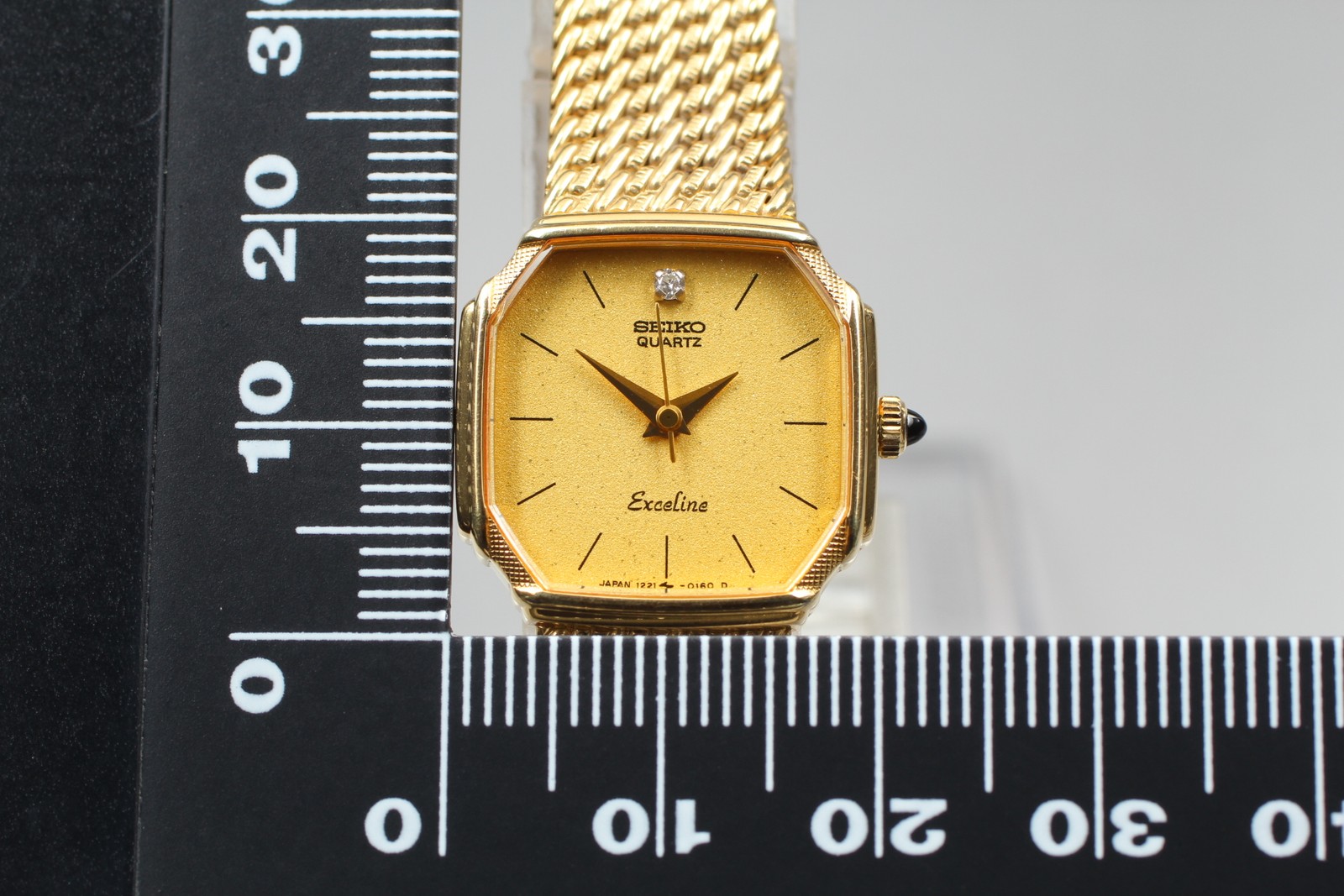 [Near MINT] SEIKO Exceline 1221-5080 SGP Gold Dial Quartz Women’s Watch JAPAN