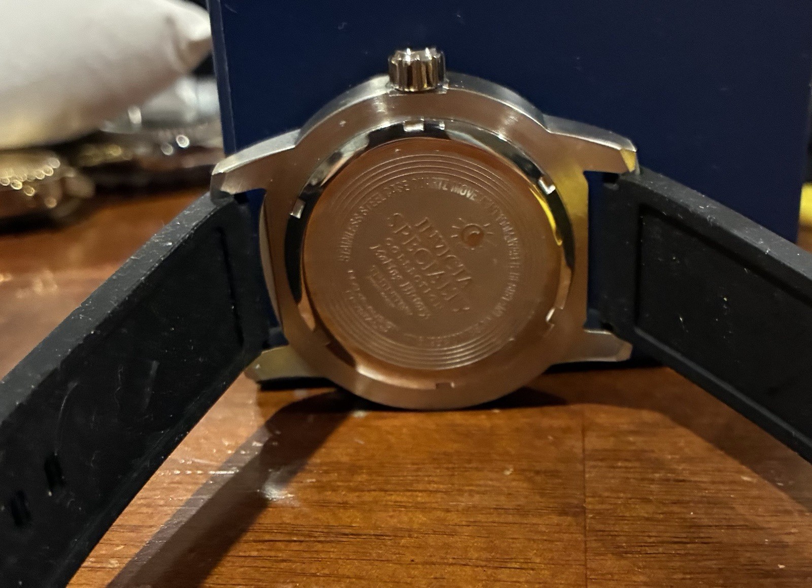 Invicta Specialty Compass Men’s Quartz Watch 45mm Black Dial Silicone Strap Box