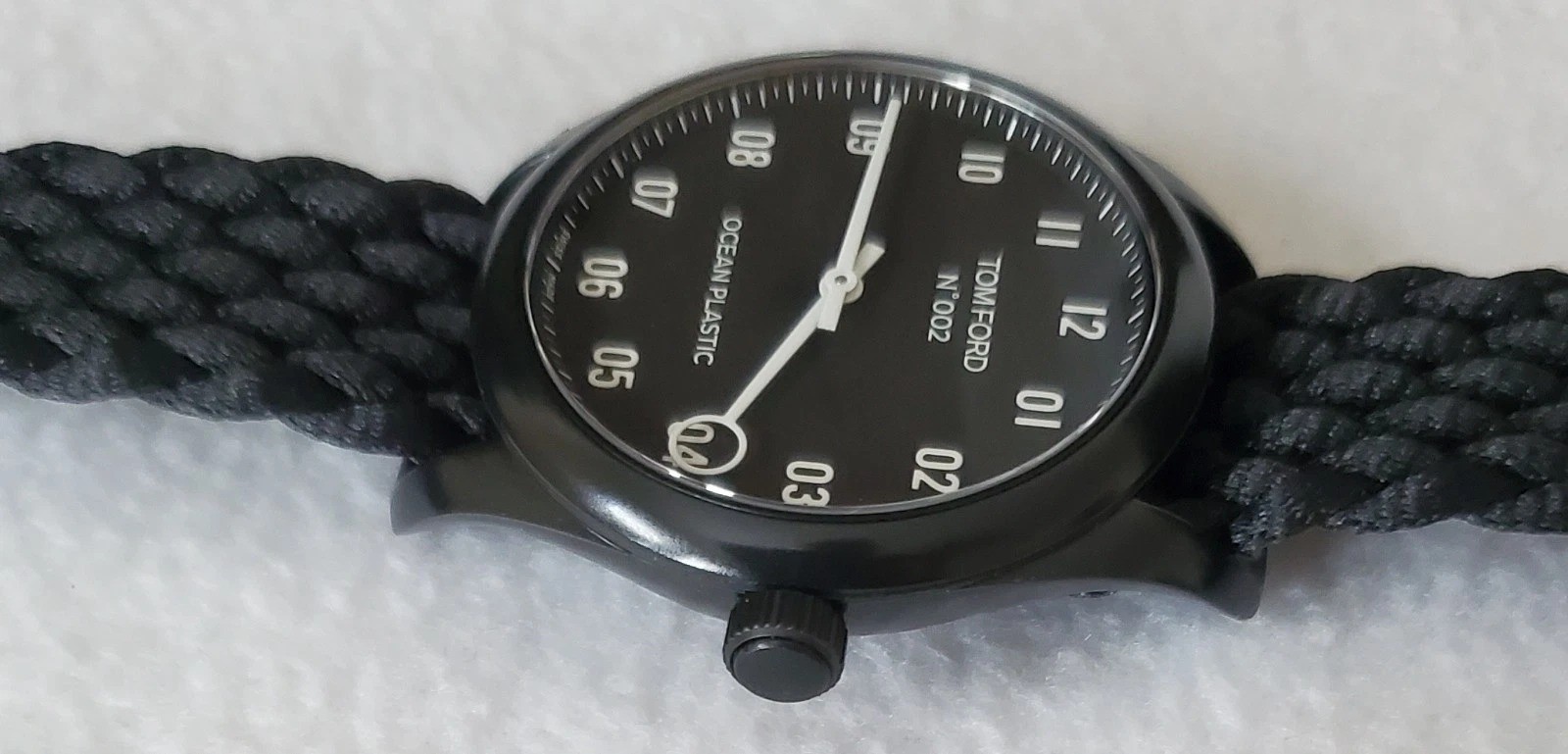 TOM FORD N 002 Ocean Plastic Watch – Black Band