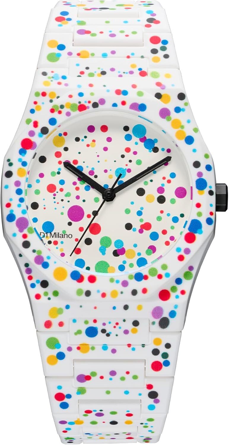 [D1 MILANO] Watch PCBU12 Polycarbonate Dot 02 37mm White