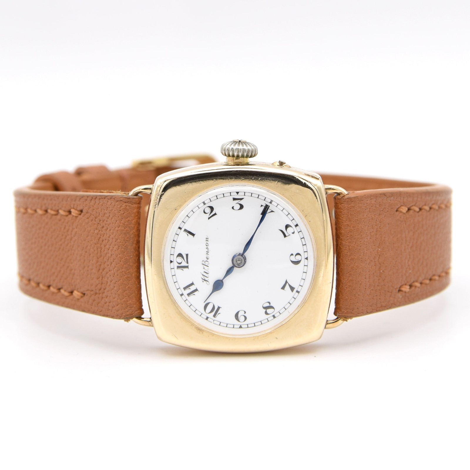 1925 JW Benson Rare All English made Watch with Enamel Dial and Arabic Numerals