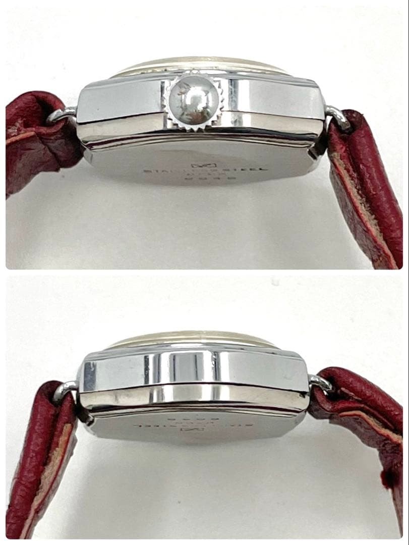 Seiko S-Mark Manual Wind Watch White Small Seconds Vintage Japan 071613