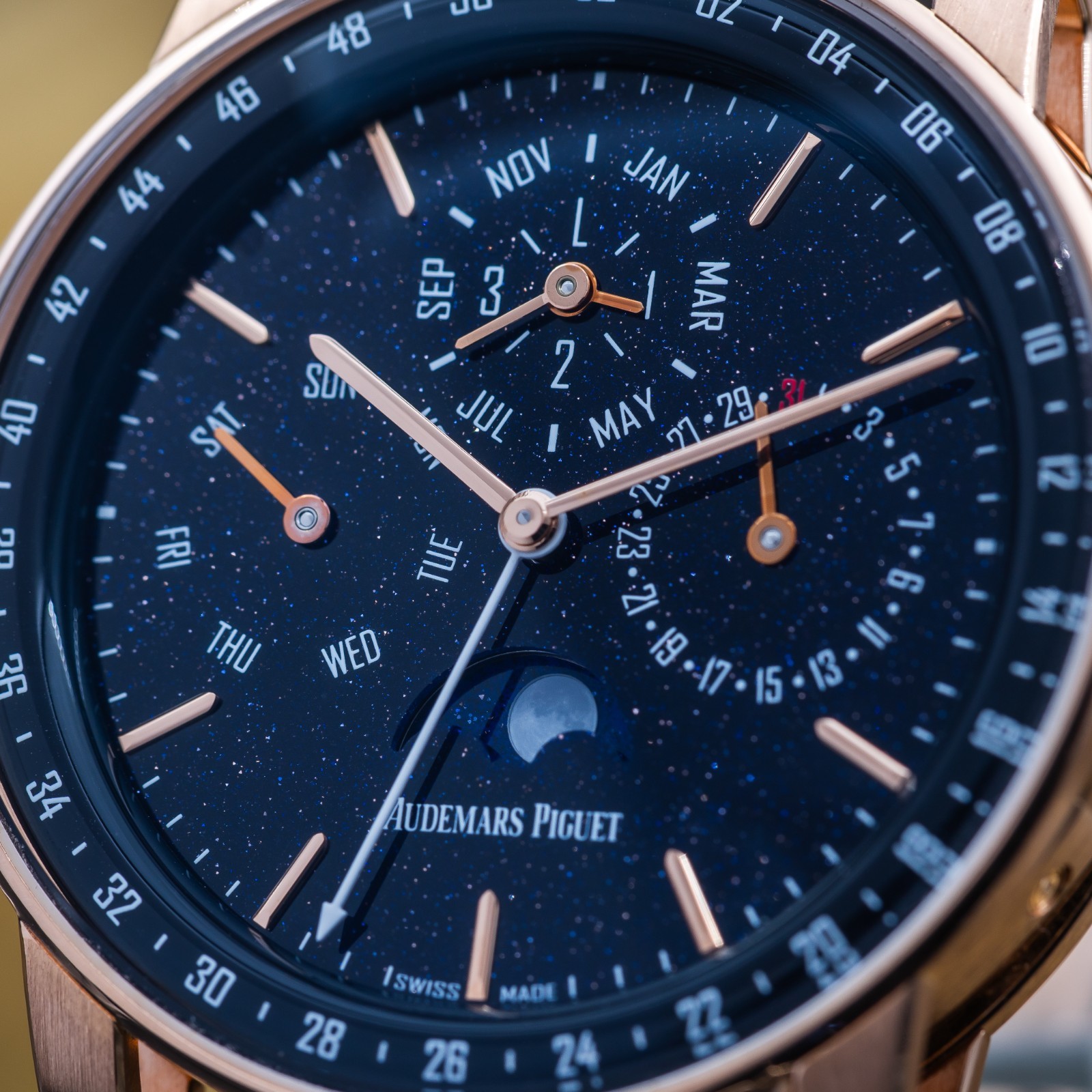 Audemars Piguet Code 11.59 Perpetual Rose Gold 41 Blue Dial Full Set AP 26394OR