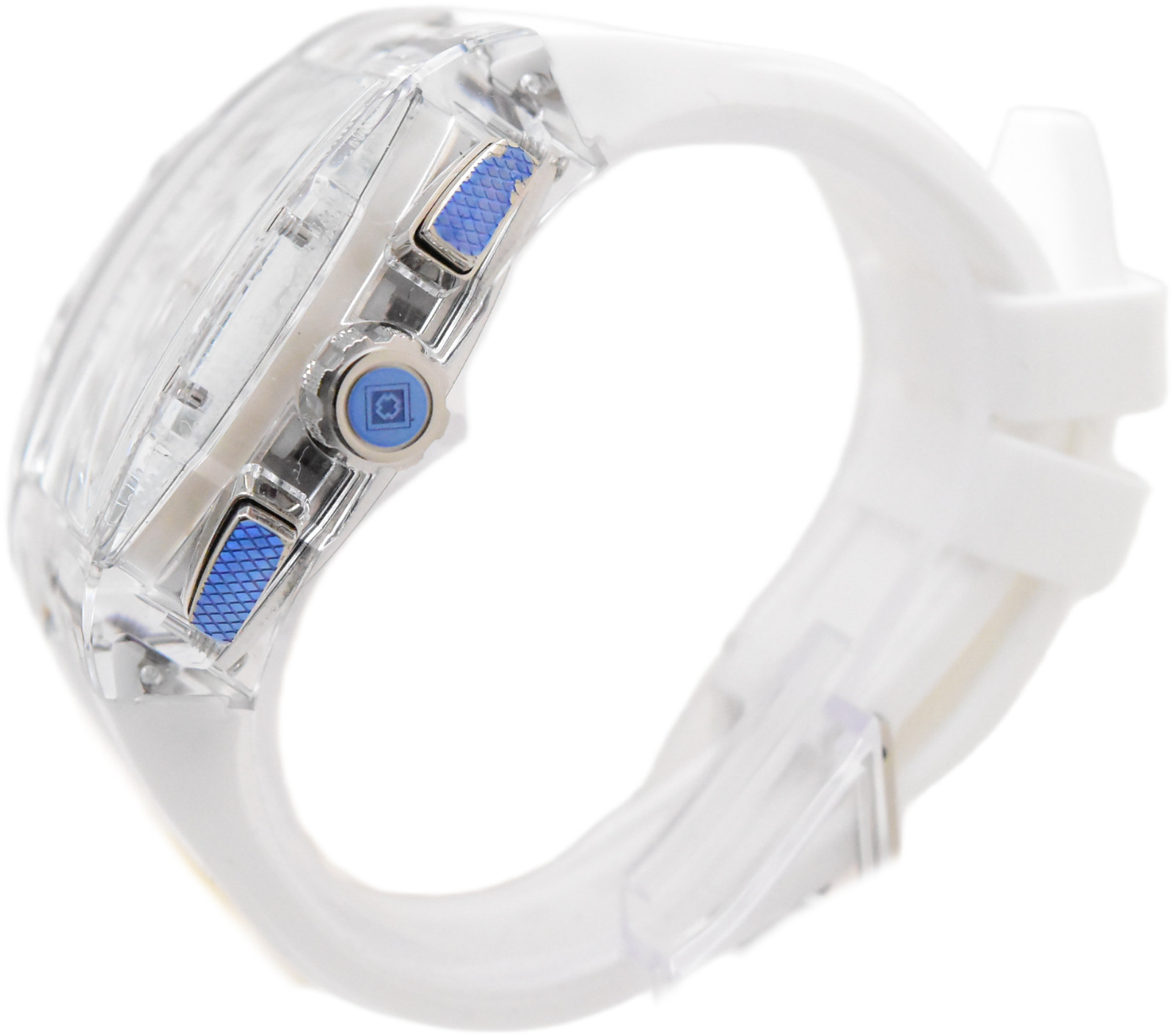 Invicta S1 Rally Crystal Chronograph Men’s 47mm Clear Case White Watch 45481