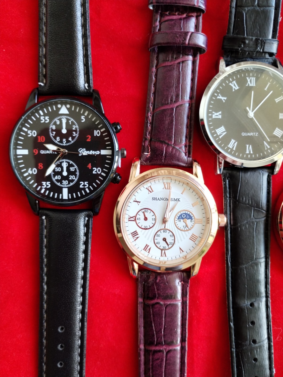 Men’s Watches 5 Wrist Watch lot Assorted Deal 1030 Gift Band Bracelet