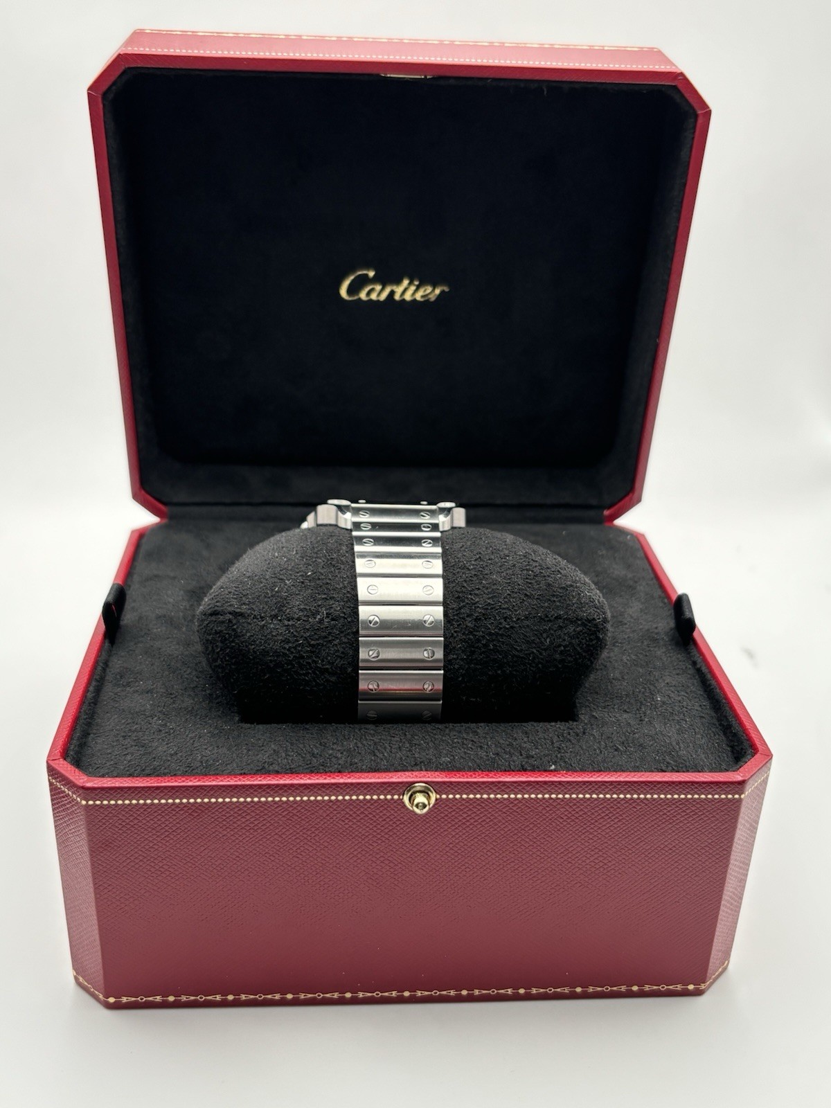 2025 Cartier Santos Blue Dial Large Size WSSA0071 Elegant