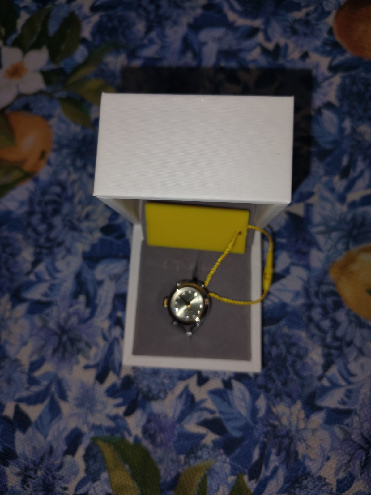 Invicta Angel 48576 Women’s Ring Watch Two Tone Silver Gold Crystal Dial New Box