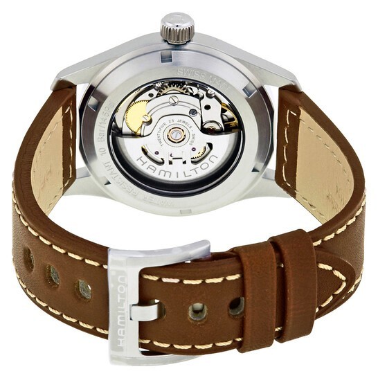 Hamilton Khaki Field Auto Black Dial Leather Men’s Watch H70455533