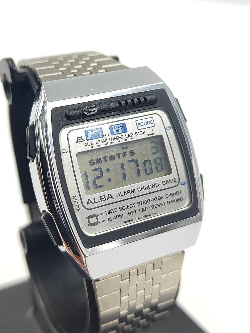 Vintage Rare ALBA GAME Y760 5000 digital wristwatch