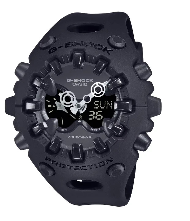 Casio G-Shock GA-V01 SERIES Analog & Digital Matte Black Resin Strap GAV01-1A