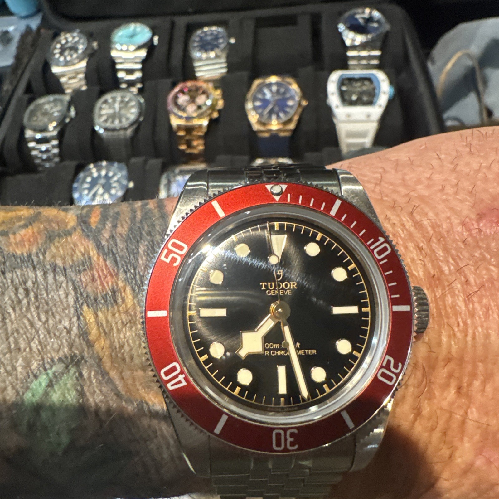 Tudor Black Bay – 7941A1A0RU – 41mm Red Bezel Watch (2025)- Jubilee Bracelet