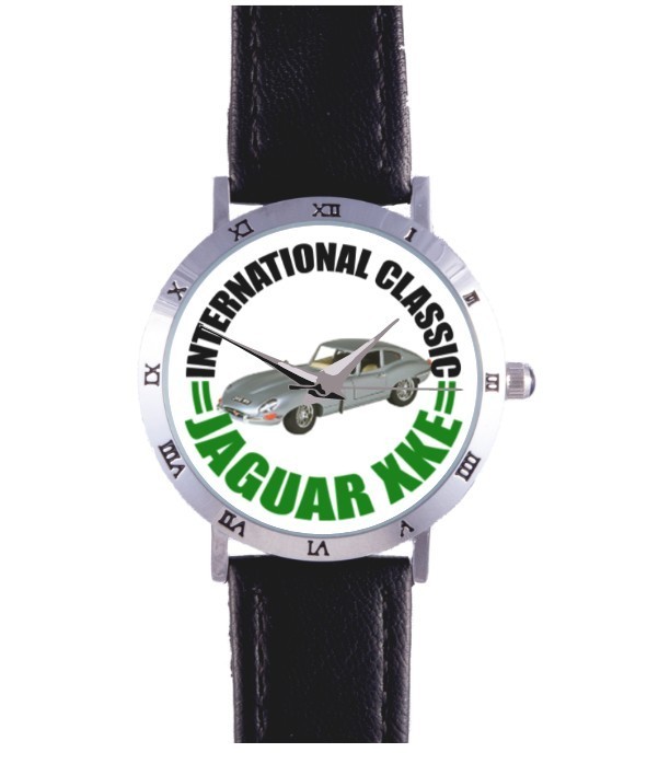INTERNATIONAL CLASSIC JAGUAR XKE WATCH: AUTO, ENGLISH, CAR, RARE COLLECTIBLE!