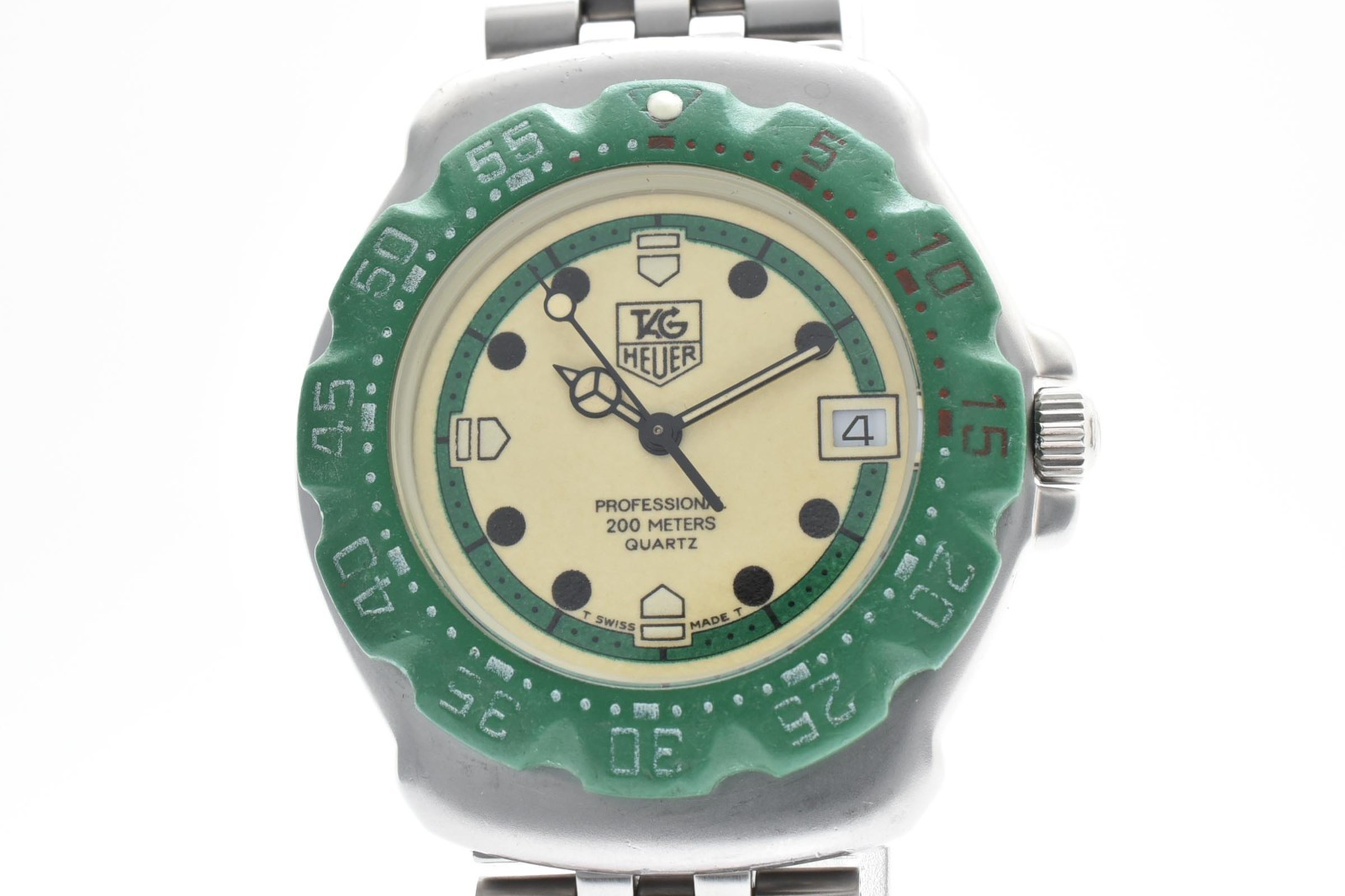 Vintage [N MINT /Case] Tag Heuer Formula 1 372.513 Green 35mm Men’s Watch JAPAN