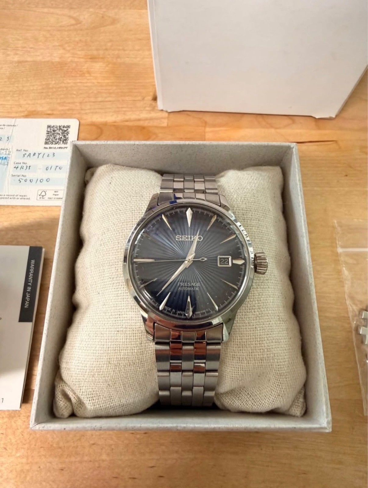 Seiko Presage Blue Men’s Watch – SARY123